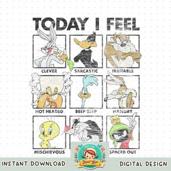 Looney Tunes Group Shot Today I Feel Panels png, digital download, instant
