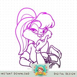 Looney Tunes Lola Bunny Line Art Portrait png, digital download, instant