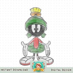Looney Tunes Marvin The Martain Distressed Sketch png, digital download, instant