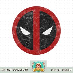 Marvel Deadpool Mask Classic Distressed Graphic png, digital download, instant png, digital download, instant