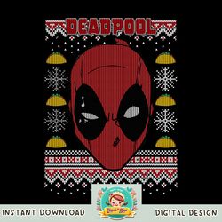 Marvel Deadpool Ugly Christmas Sweater Graphic png, digital download, instant png, digital download, instant.pngMarvel D