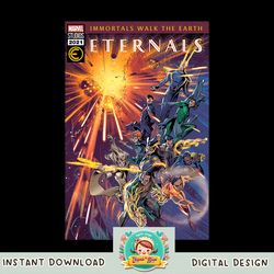 Marvel Eternals Comic Book Cover Immortals Walk the Earth png, digital download, instant.pngMarvel Eternals Comic Book C