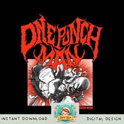 One Punch Man Metal Inspired Logo png, digital download, instant