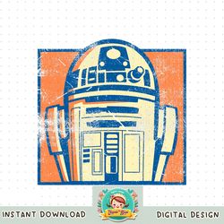 Star Wars R2-D2 Vintage Distressed Retro Cartoon png, digital download, instant png, digital download, instant