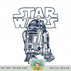 Star Wars R2-D2 Vintage Style Graphic png, digital download, instant C1 png, digital download, instant