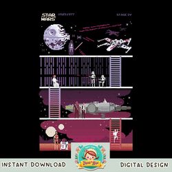Star Wars Retro Video Game Theme png, digital download, instant