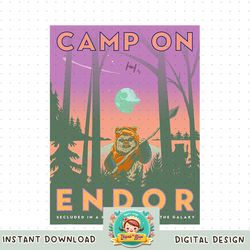Star Wars Return of the Jedi Camp Endor png, digital download, instant