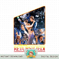 Star Wars Return of the Jedi Epic Full Cast Poster png, digital download, instant