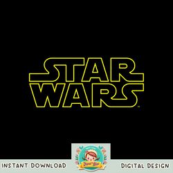 Star Wars Simple Logo Outline png, digital download, instant