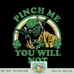 Star Wars St. Patrick_s Day Yoda Pinch Me Rainbow png, digital download, instant