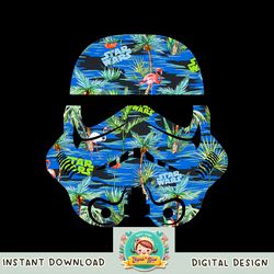Star Wars Stormtrooper Hawaiian Print Helmet png, digital download, instant C1 png, digital download, instant
