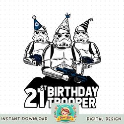 Star Wars Stormtrooper Party Hats Trio 21st Birthday Trooper png, digital download, instant