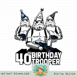 Star Wars Stormtrooper Party Hats Trio 40th Birthday Trooper png, digital download, instant