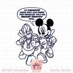 Disney D23 Mickey Mouse Donald Duck Secret Identity PNG Download PNG Download copy