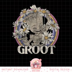 Marvel Guardians Of The Galaxy Groot Daisy Retro png, digital download, instant.pngMarvel Guardians Of The Galaxy Groot
