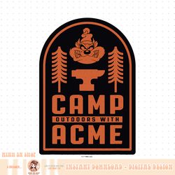 Looney Tunes Tasmanian Devil Camp Outdoors With Acme Logo PNG Download