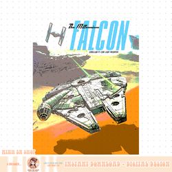 Star Wars Millennium Falcon Summer Battle Vintage PNG Download