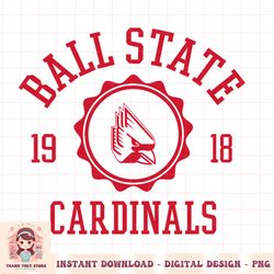 Ball State Cardinals Stamp Logo Officially Licensed Black PNG Download