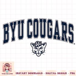 BYU Cougars Arch Over Heather Gray Officially Licensed PNG Download