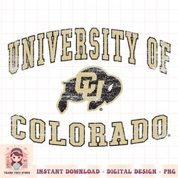 Colorado Buffaloes University Vintage Logo White PNG Download