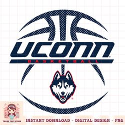 Connecticut Huskies Basketball Rebound White PNG Download