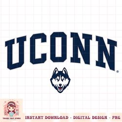 Connecticut Huskies Womens Arch Over Heather Gray PNG Download