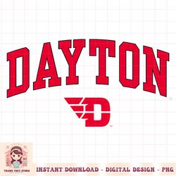 Dayton Flyers Arch Over Logo Officially Licensed Black PNG Download