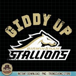 Birmingham Stallions Giddy Up PNG Download