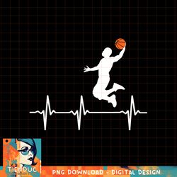 Basketball Heartbeat Shirts for Men and Boys, png, sublimation copy
