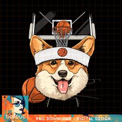 Corgi Basketball Dog Lovers Basketball Player, png, sublimation copy