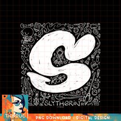 Harry Potter Slytherin Graphic Doodles PNG Download