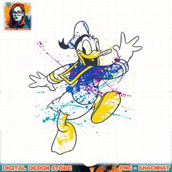 Disney Mickey And Friends Donald Duck Paint Splatter PNG Download copy