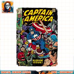 Marvel Comics Vintage Captain America And Villains Cover PNG Download copy