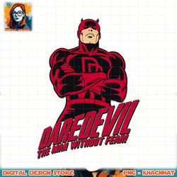 Marvel Daredevil The Man Without Fear Vintage Comic Icon PNG Download copy