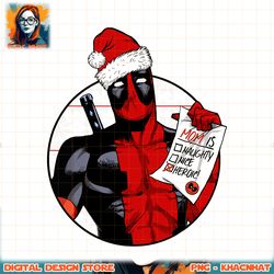 Marvel Deadpool List Mom Is Heroic Christmas PNG Download copy