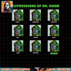 Marvel Expressions Of Dr. Doom Panels png, digital download, instant