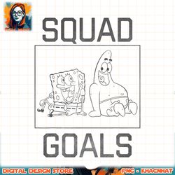SpongeBob SquarePants BFFS Squad Goals png, digital download, instant