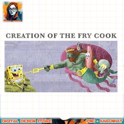 SpongeBob SquarePants Creation Of The Fry Cook png, digital download, instant
