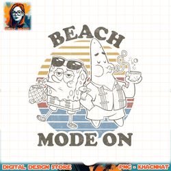 SpongeBob SquarePants Retro Beach Mode On png, digital download, instant