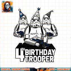 Star Wars Stormtrooper Party Hats Trio 4th Birthday Trooper png, digital download, instant