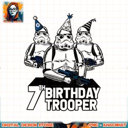 Star Wars Stormtrooper Party Hats Trio 7th Birthday Trooper png, digital download, instant
