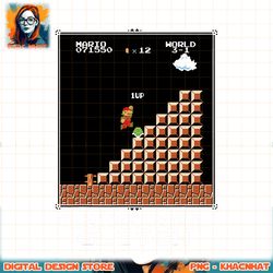 Super Mario Original Glitch Poster png, digital download, instant