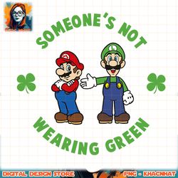 Super Mario St. Patty_s Not Wearing Green Graphic png, digital download, instant png, digital download, instant