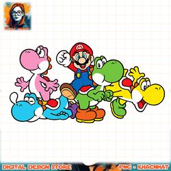 Super Mario Yoshi Ride Group Mashup png, digital download, instant