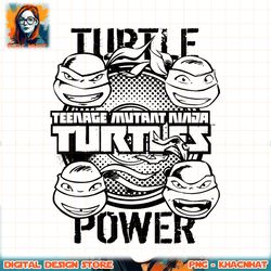 Teenage Mutant Ninja Turtles Black Outline png, digital download, instant