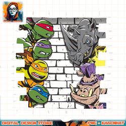 Teenage Mutant Ninja Turtles Brick Wall Action png, digital download, instant.pngTeenage Mutant Ninja Turtles Brick Wall
