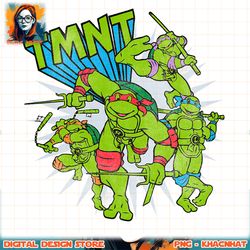 Teenage Mutant Ninja Turtles Group Action png, digital download, instant