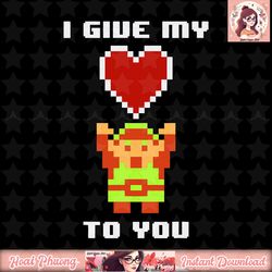 Legend of Zelda 8 Bit Color My Heart To You Graphic T-Shirt T-Shirt