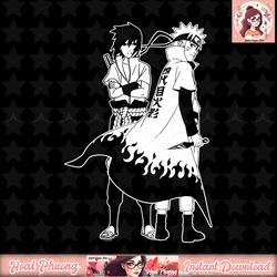 Naruto Shippuden Naruto and Sasuke Outline png, digital download, instant
