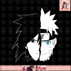 Naruto Shippuden Naruto Sasuke Split Face png, digital download, instant